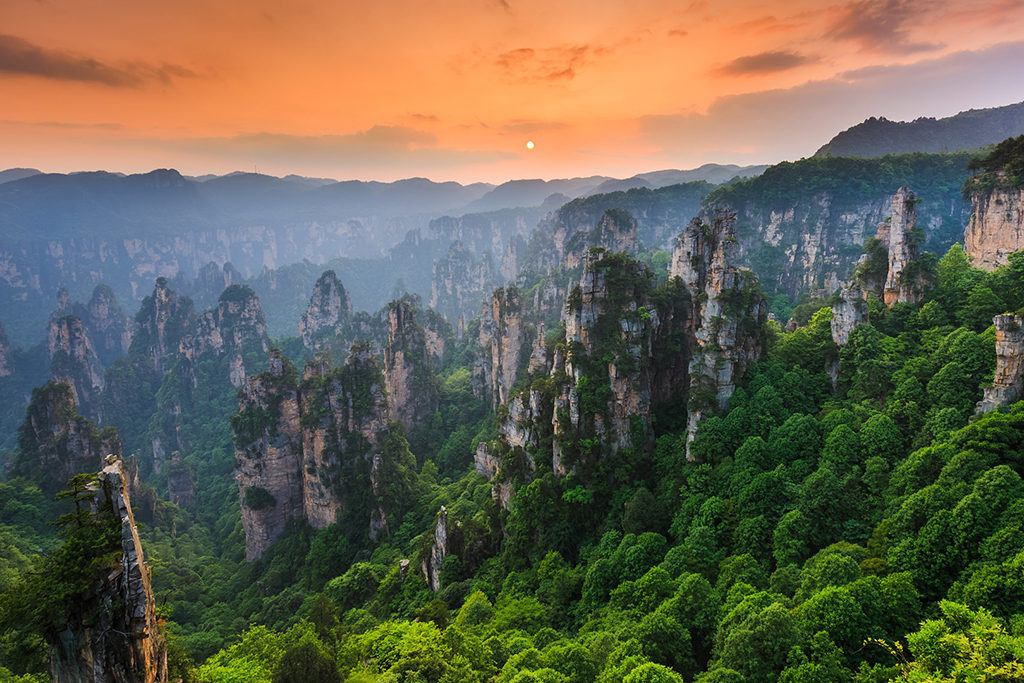 paisagens naturais da Ásia